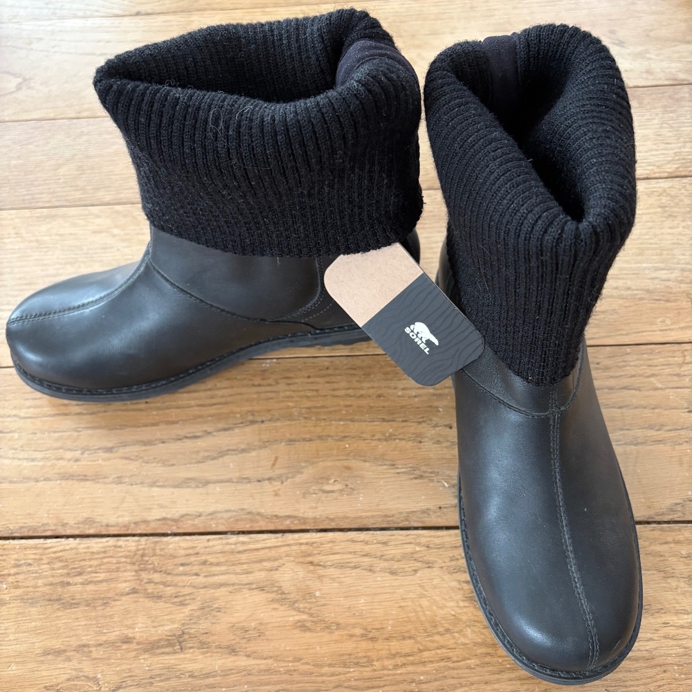 Women's Sorel Juneau Winter Leather Thinsulate-lined Ankle Boots - Size 8.5